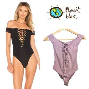 Blue Life Off the Shoulder One Piece in Lilac